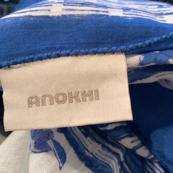 VTG ANOKHI SCARF IN CORNFLOWER BLUE - Picture 7 of 11